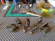 McTage's McLuvin carp flies (sculpin helmet & original versions - reversed the tail on a few).